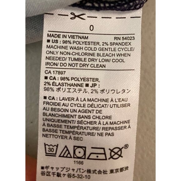 Banana Republic Sleeveless Paisley Print Dress Blue Red White Size 0 - Picture 3 of 8